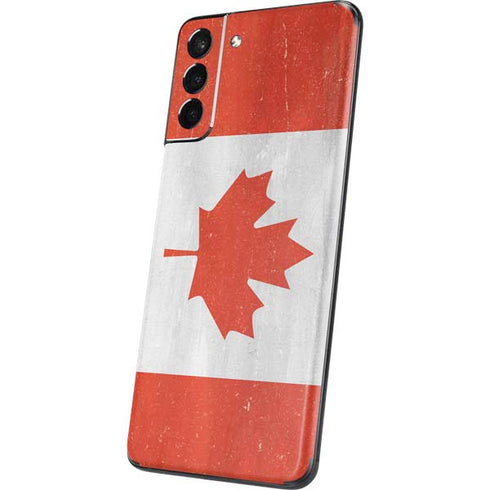 Canada Flag Distressed Galaxy S21 Plus 5G Skin
